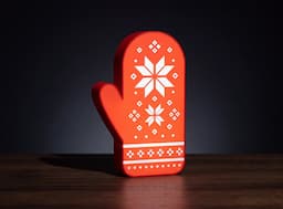 Варежка со снежинками — миниатюра 1