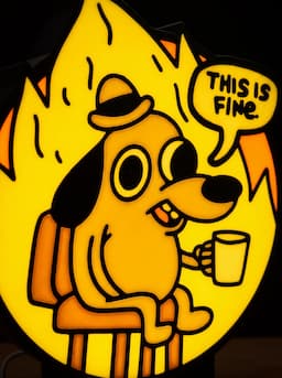 Мем This is fine — миниатюра 2