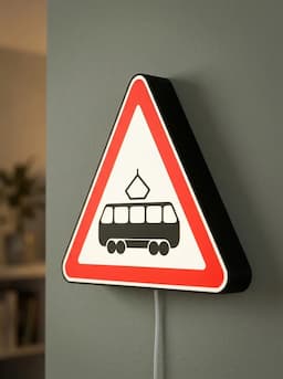 Дорожный знак Трамвай — миниатюра 9